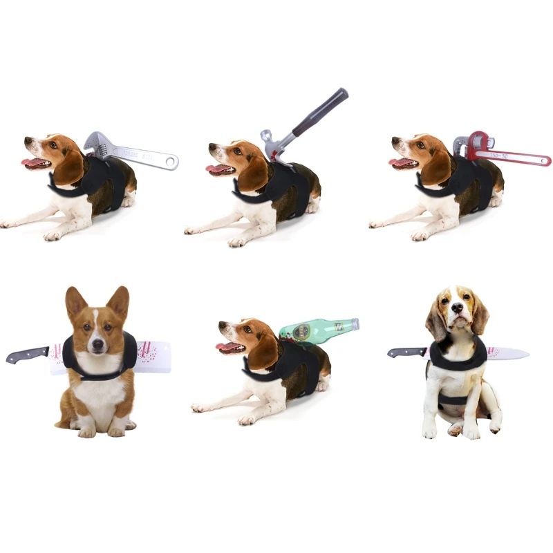 

Funny Pet Cosplay Knife Theme Bloodstains Photo Props Suitable Cats and Dogs Dropship