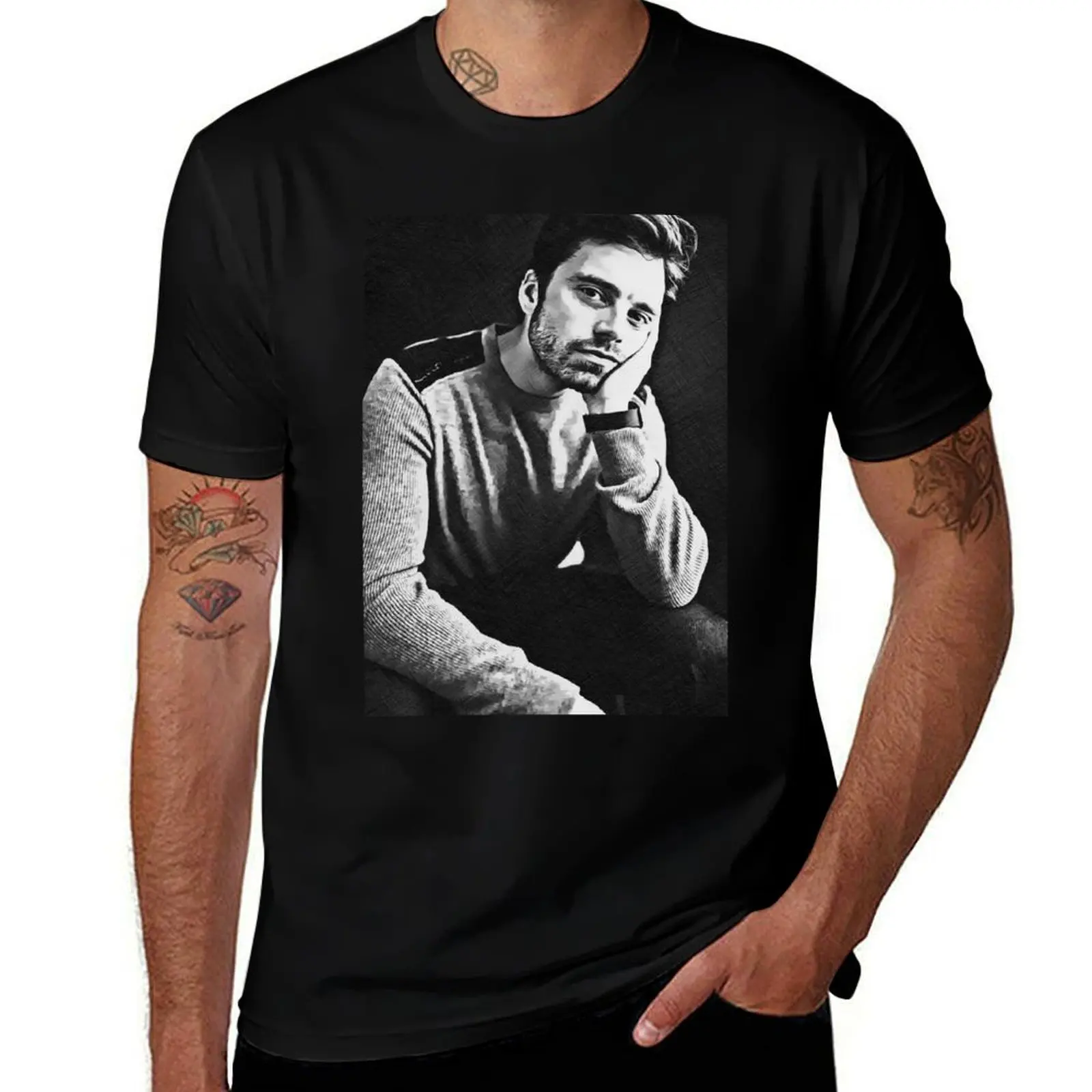 Bored Sebastian T-Shirt Soft Lightweight Cotton T-Shirt