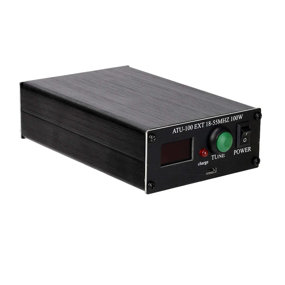 

ATU-100Pro Universal Auto Antenna Tuner 1.8MHz-55MHz 0.96in OLED Display With Shell Micro USB 2000mA Shortwave Radio Tuner
