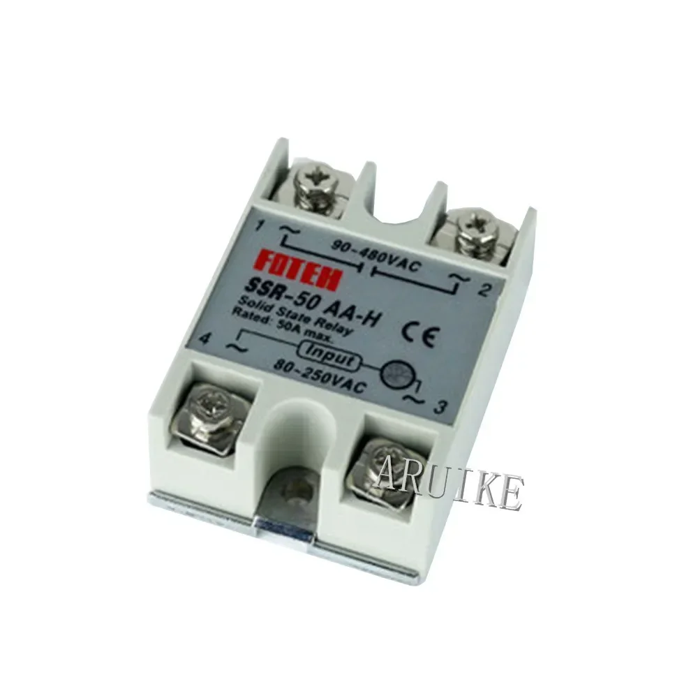 Solid state relay SSR-50AA-H 60AA 75AA 30A 40A 50A actually 80-250V AC 90-480V  SSR H  solid  Resistance Regulator