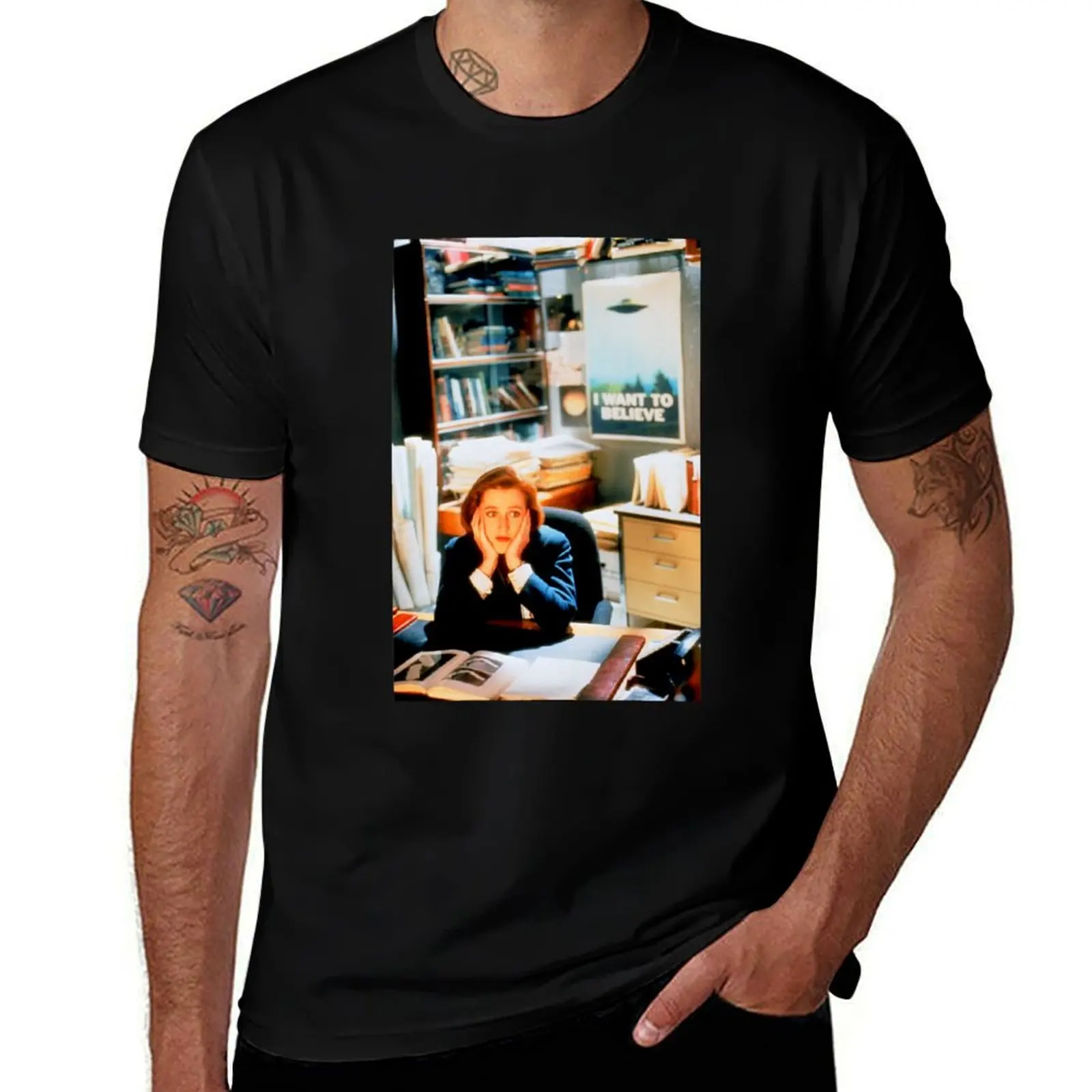 DANA SCULLY x files T-Shirt t shirts cotton 100% T-Shirt