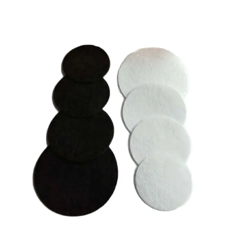 50PCS/lot Dia  40 /45/ 50/ 60mm Eco-friendly Round Felt Fabric Pads Accessory Patches Circle Felt Pads Fabric Flower Accessories