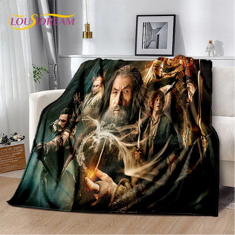 Movie L-Lord of The Rings H-Hobbit Soft Plush Blanket,Flannel Blanket Throw Blanket for Living Room Bedroom Bed Sofa Cover Child