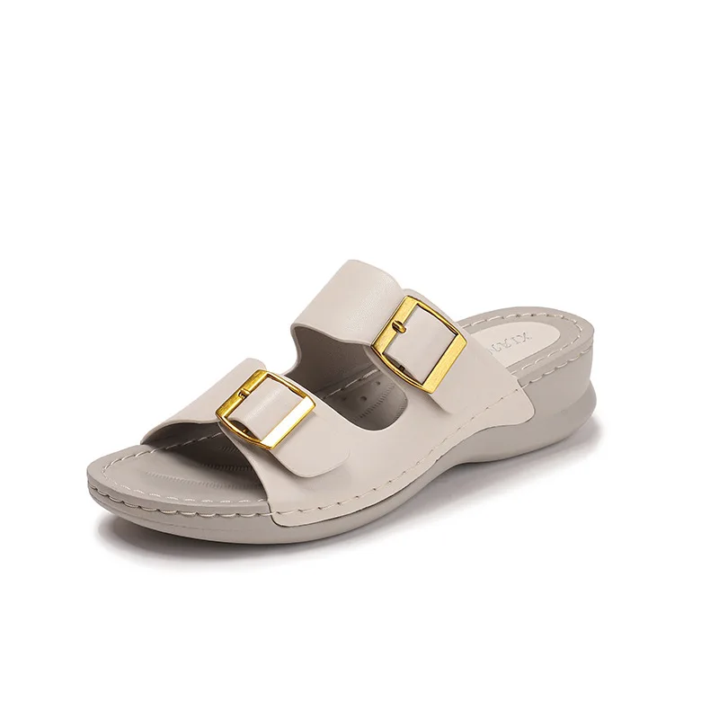 

Женские летние шлепанцы на толстой подошве, дышащие, модные, на платформе