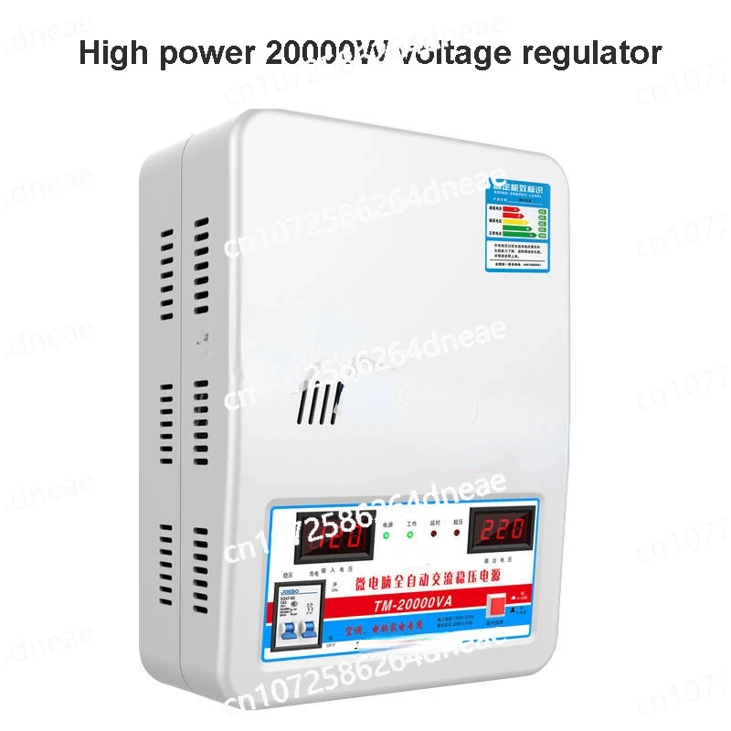 Household Automatic Stabilized Power Supply Tool Voltage Stabilizer with Input Voltage 120V-270V Output 220V 6.8KW/15KW