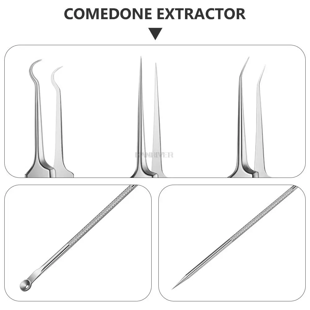 1 Juego de agujas para eliminar el acné y equipos para eliminar el acné, herramientas para el cuidado facial con aguja para eliminar el acné sin riesgo