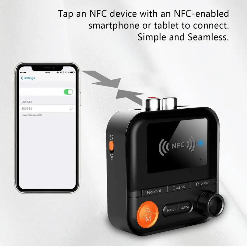 Wireless Audio Receiver Wireless Aux Adapter Receiver With 3.5mm Audio Cable Audio Signal Receiver For TV PC Powered Speaker