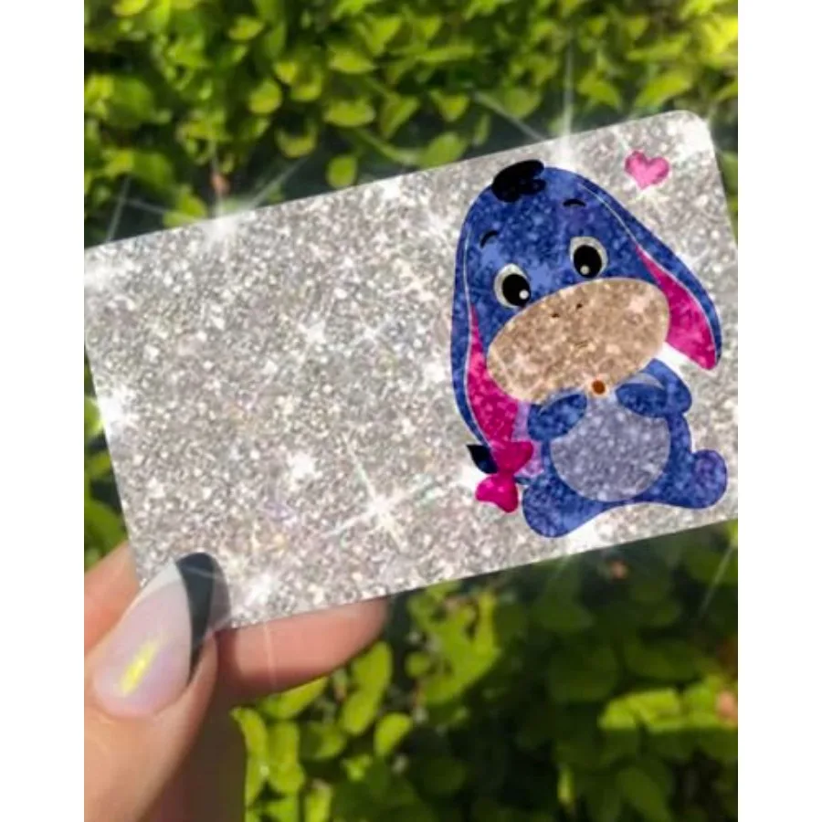 

The Original Ultra Bling Reflective Skin Debit Credit Card Use Only by Tap, Back Information Friend