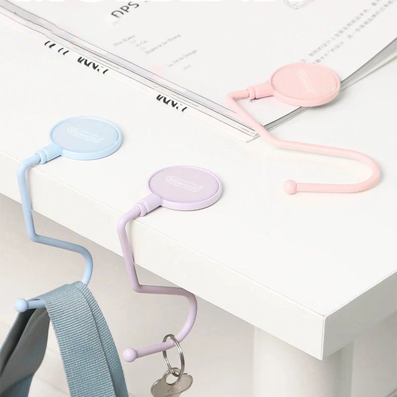 شماعات حقيبة موراندي لطيفة ، للخدمة الشاقة ، خطافات حقيبة محفظة الطاولة ، حقيبة سفر ، شماعات حقيبة جانبية للطاولة من Kawaii ، منظمي مكتب المكتب