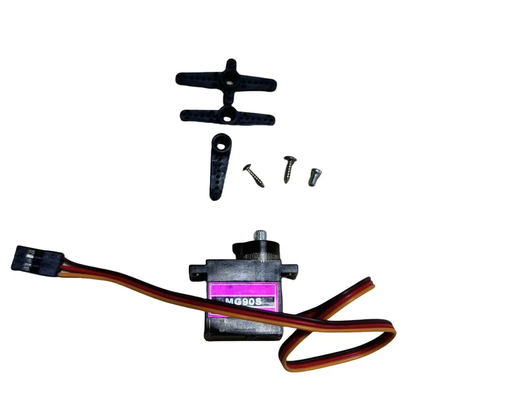 4pcs/lot MG90S Metal gear Digital 14g Servo SG90 For Rc Helicopter Plane Boat Car MG90 9G