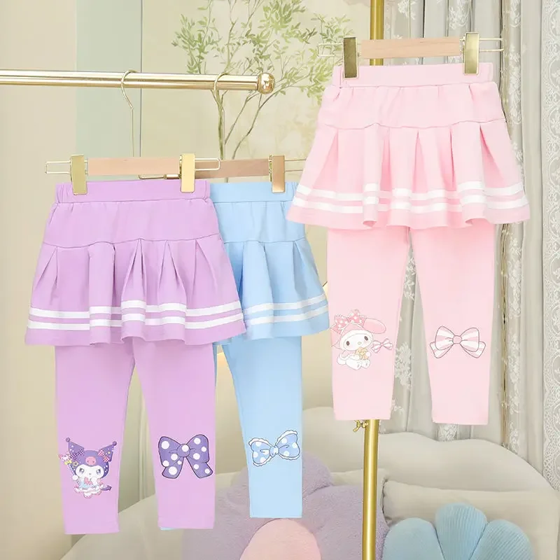 

Sweet Cinnamoroll Kuromi Anime Kawaii Sanrio Ins Causal Pants Cute Cartoon My Melody Trousers Lovely Doll Gifts for Kids