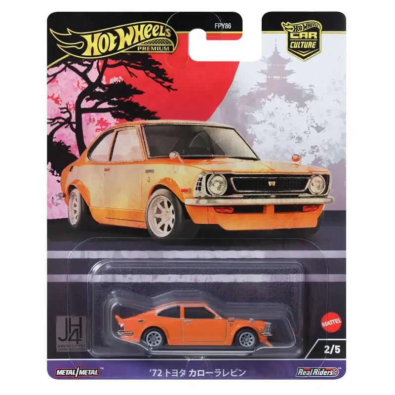 

Mattel Hot Wheels Premium Car Culture Japan Historics 4 Toys Boys 1/64 Diecast 72 Toyota Corolla Vehicles Models Birthday Gift