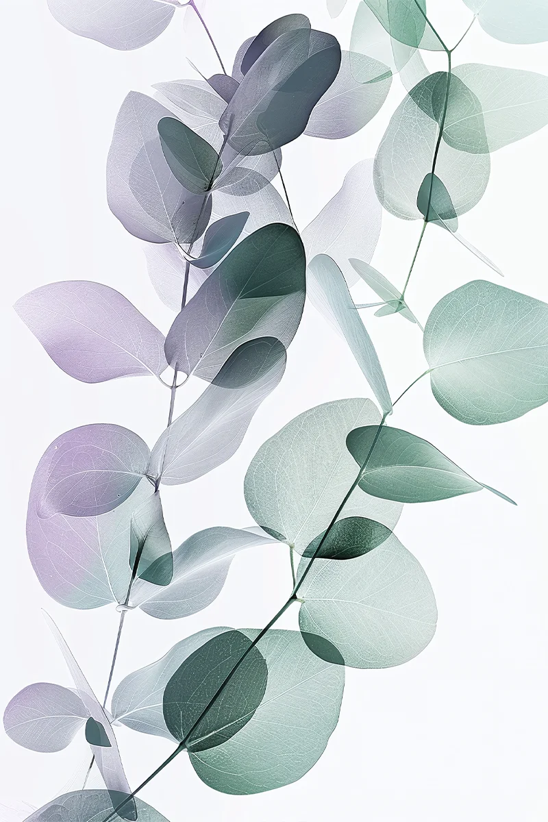 

The Leaves Soft Focus Pastel Colors Botanical Theme Dreamy Aesthetic Poster Home Decor Decorative Painting