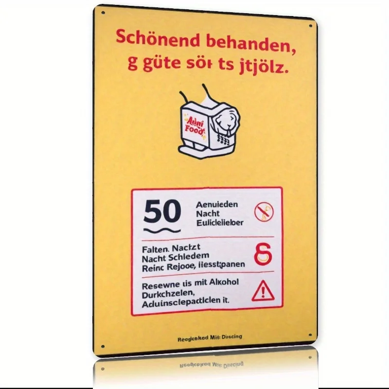 Was bedeutet „Schonend“ – Ein humorvoller Wanddekor für Ihr Zuhause