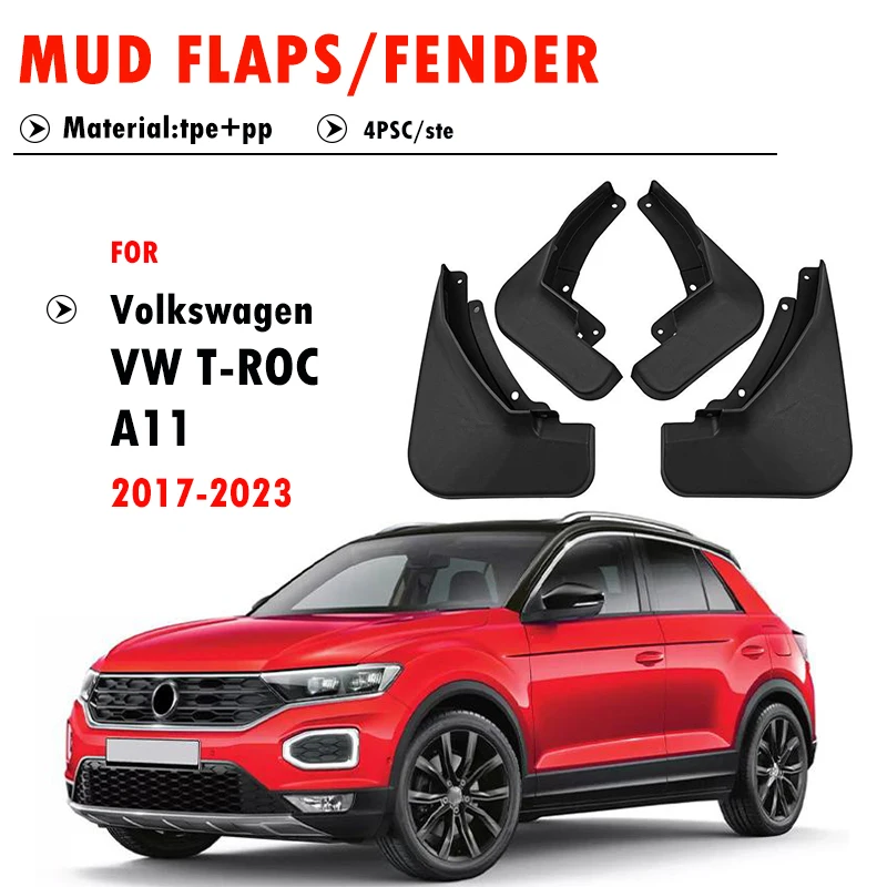 

Брызговики для Volkswagen T-ROC (4 шт.), 2017-2022 гг.