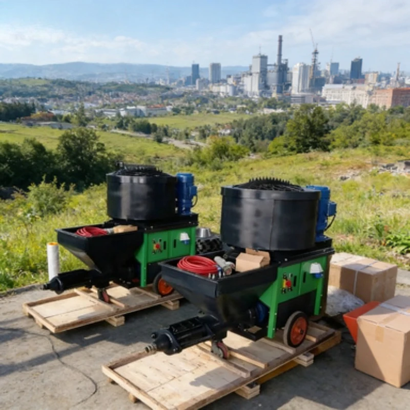 

Wall Plastering Machine with Cement Mortar Spraying Function
