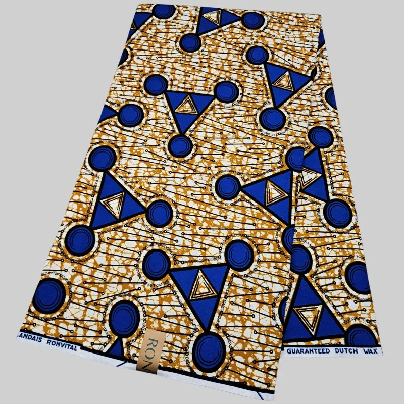 

Хлопковая африканская восковая ткань с шариками и принтом для шитья своими руками, платье, одежда, подушки, диванная скатерть, длина 6 ярдов, 24 ярда, R2985