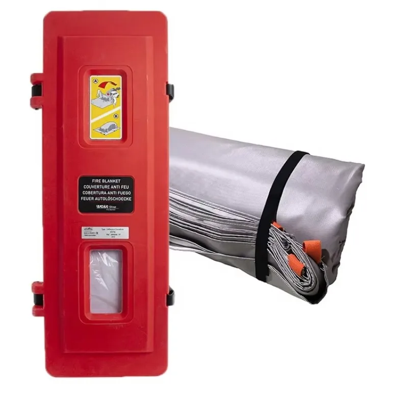 6 M * 8 M 19.8*26 Ft Fiberglass Electric Car Vehicles Fire Blankets
