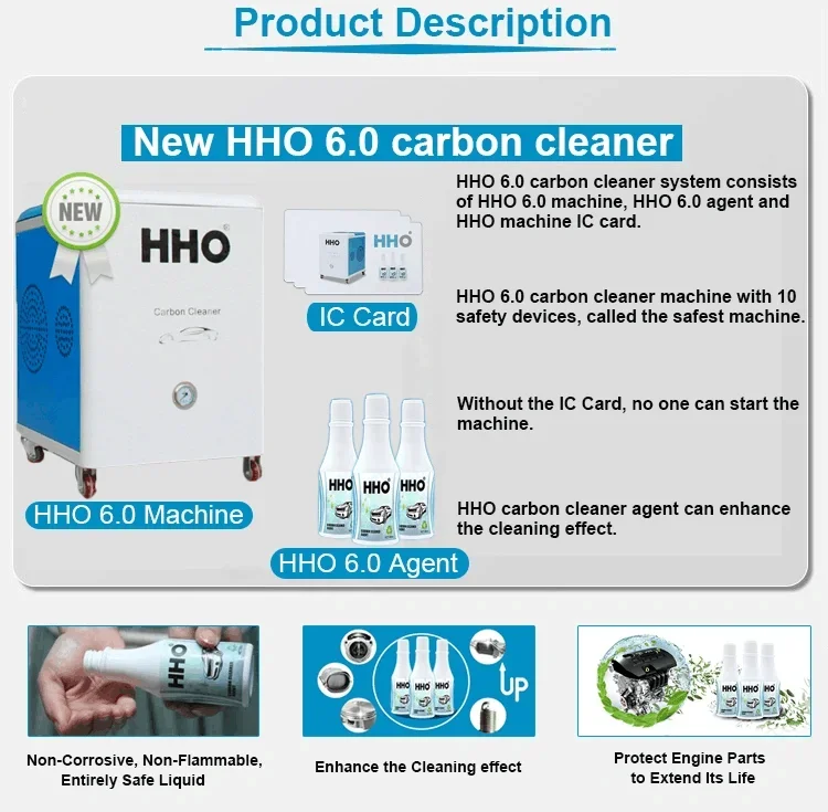 منظف الكربون للسيارة Eco Mobile Business 20imns 2000L/H موفر للوقود HHO محول حفاز الهيدروجين أفضل منظف كربون