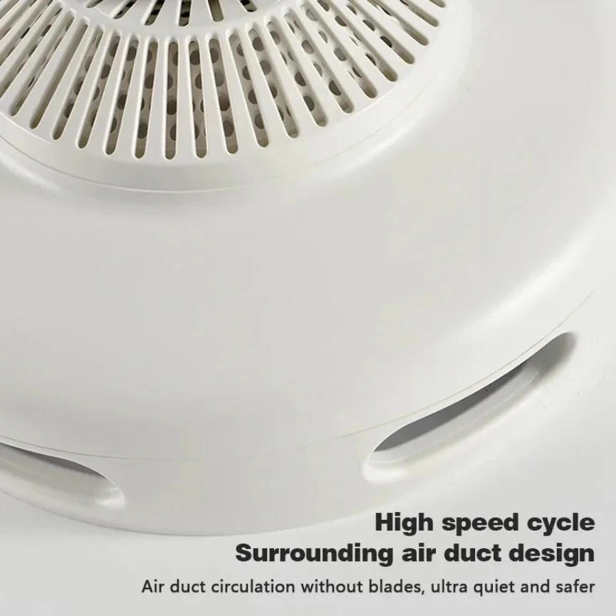 Modern LED Ceiling Fan Light Creative Invisible Bladeless Remote Control Dimming Fan Light Living Room Bedroom Home Electric Fan - Image 5