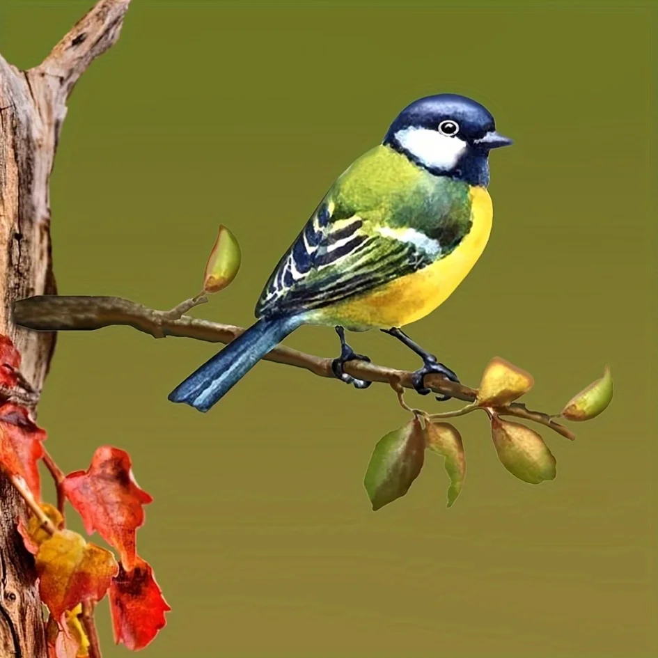 2D Metal Bird Plug-in for - Horizontal Iron Bird Decoration with Realistic Bird-Shaped, Metal Bird Sculpture Suitable Décor
