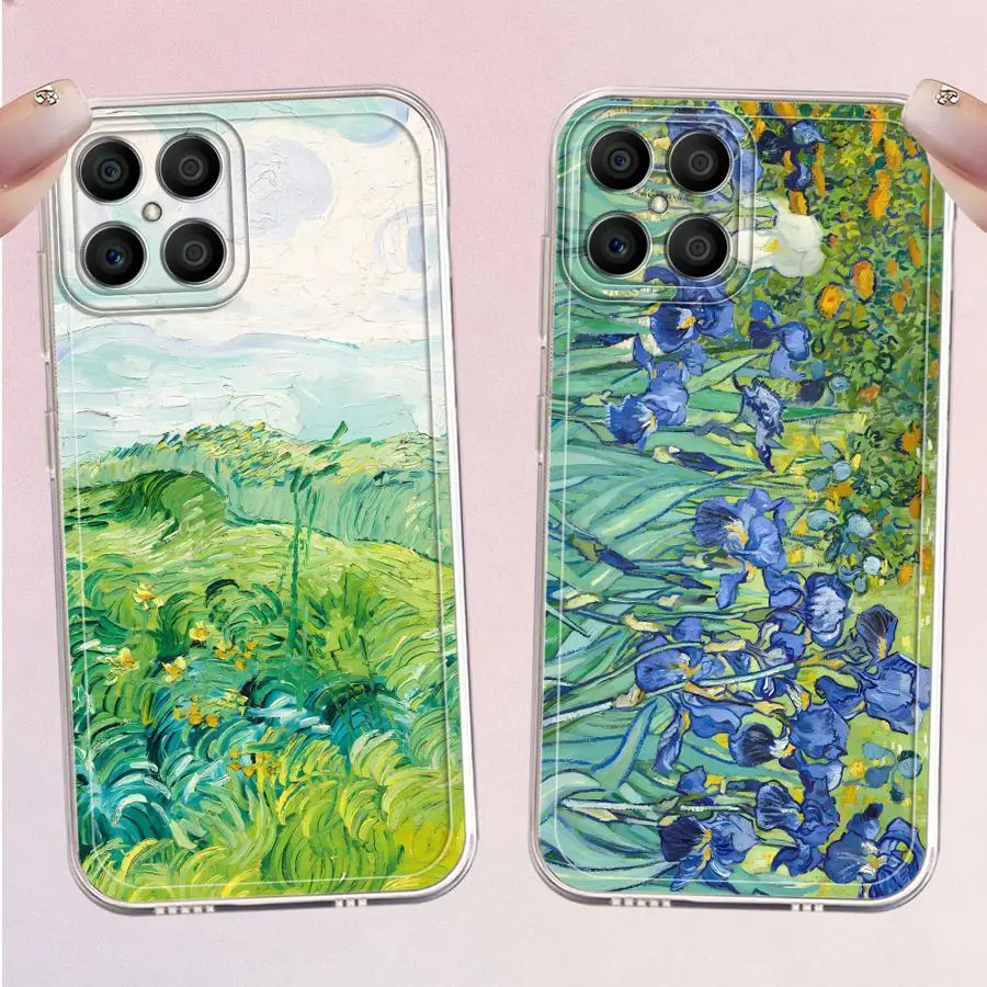 

Case for Honor X9b X8 X8b X8a X9a X7b 90 Lite Soft Phone Cover Van Gogh's Flowers