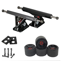 Camion Longboard da 7 pollici asse da 8mm (Set di 2) insieme a ruote da Skateboard da 70*51MM con cuscinetti a Riserpad e viti