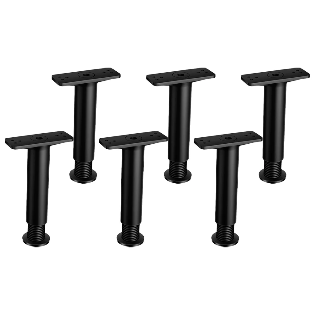 

6pcs Bed Support Legs Replacement Adjustable Extender Furniture Feet Heavy Duty Multifunctional Easy Install