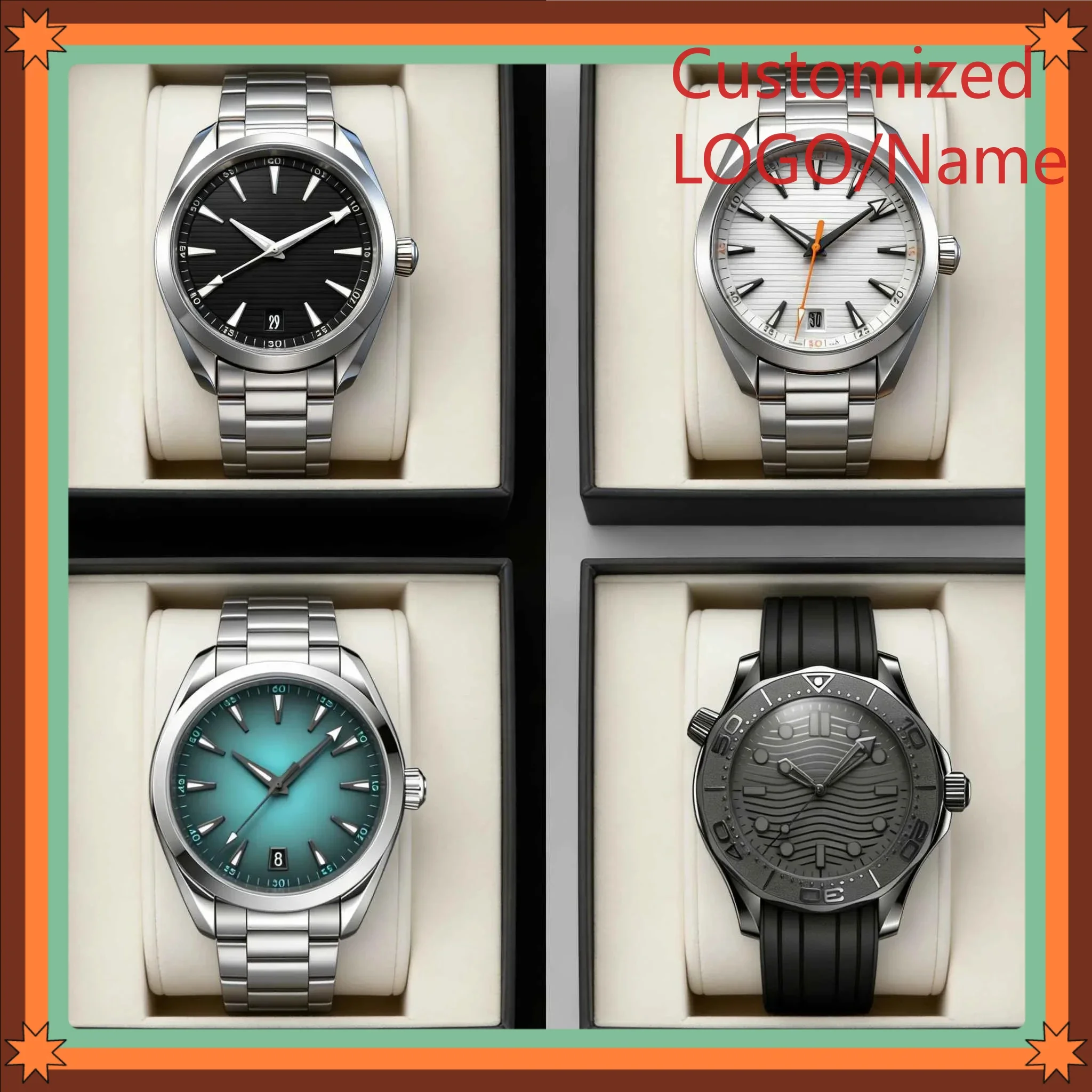 

GT9 Store 40mm Men's Automatic Movement 904l Stainless Steel Customized Watches