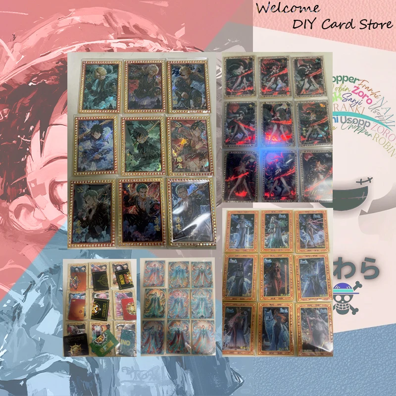 Japanese Anime ONE PIECE Metal Nefertari D Vivi Card Set Yamato Shirahoshi Vinsmoke ReijuNami Uta Robin Collectible Cards