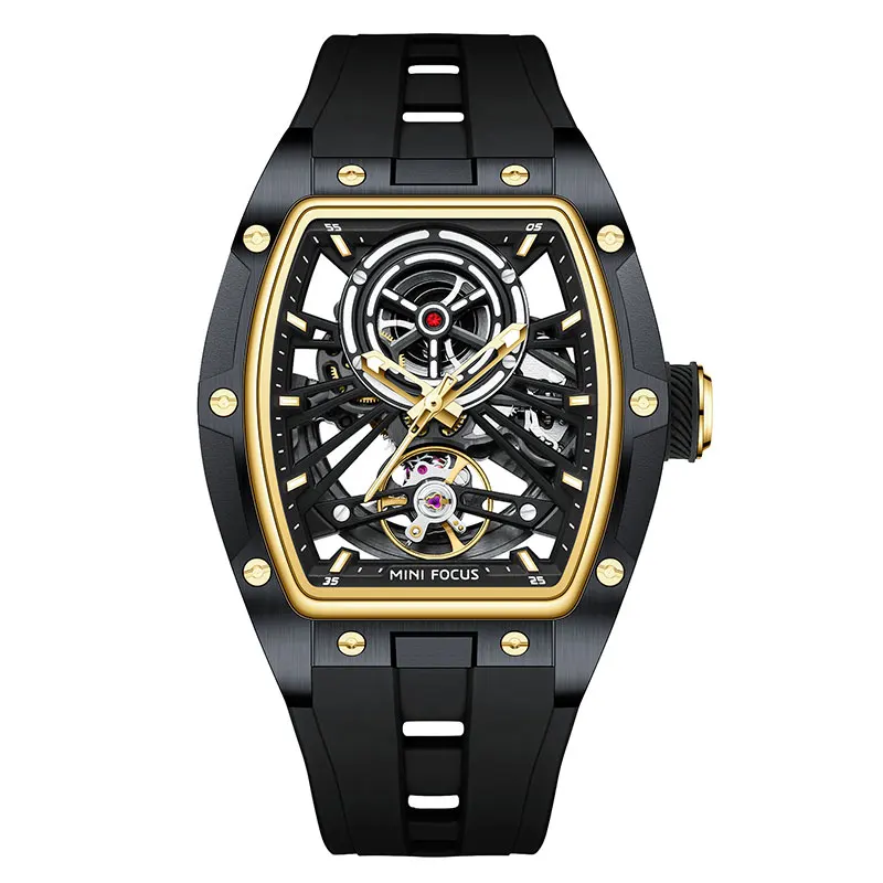 Men's Black Waterproof Automatic Mechanical Watch