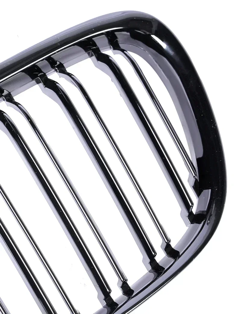 Lower Front Bumper Kidney Chrome Racing Grills Car Styling Carbon Fiber Refiting Black Grille Parts for BMW X1 E84 2009-2016