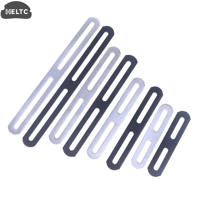 1 ชิ้นสแตนเลสสตีลตรงมุมสีดํา/เงินหนา 180 องศาแบนคงที่ Bracket Connector ผู้ถือเฟอร์นิเจอร์