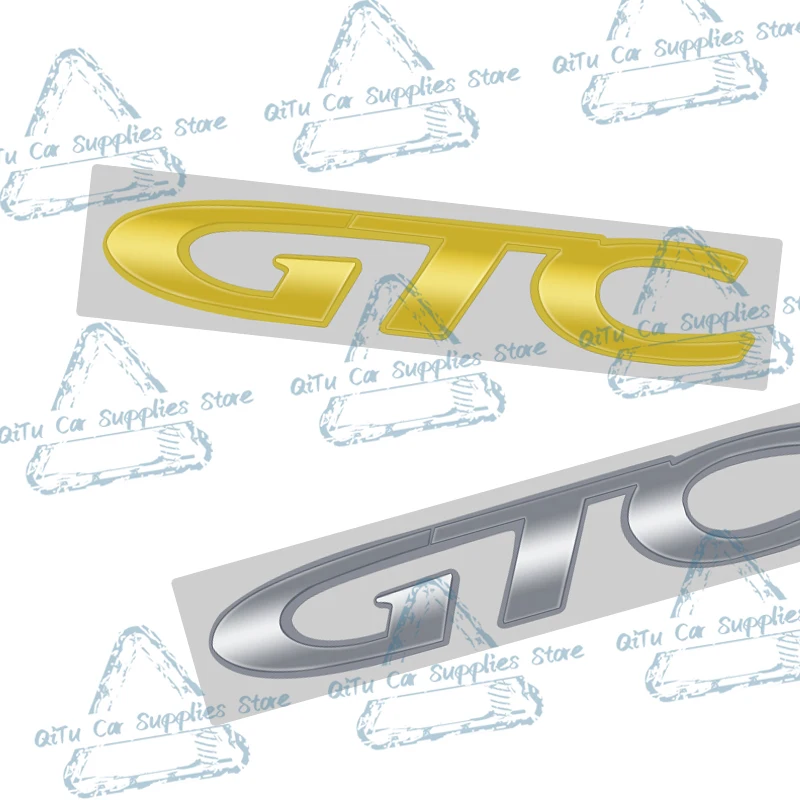 Logotipo GTC Car Front Grille Emblema, Metal 3D Adesivo, Tronco Traseiro Badge Decor para Opel, Astra, Insígnia, Corsa, Vectra, Zafira, Mokka, OPC