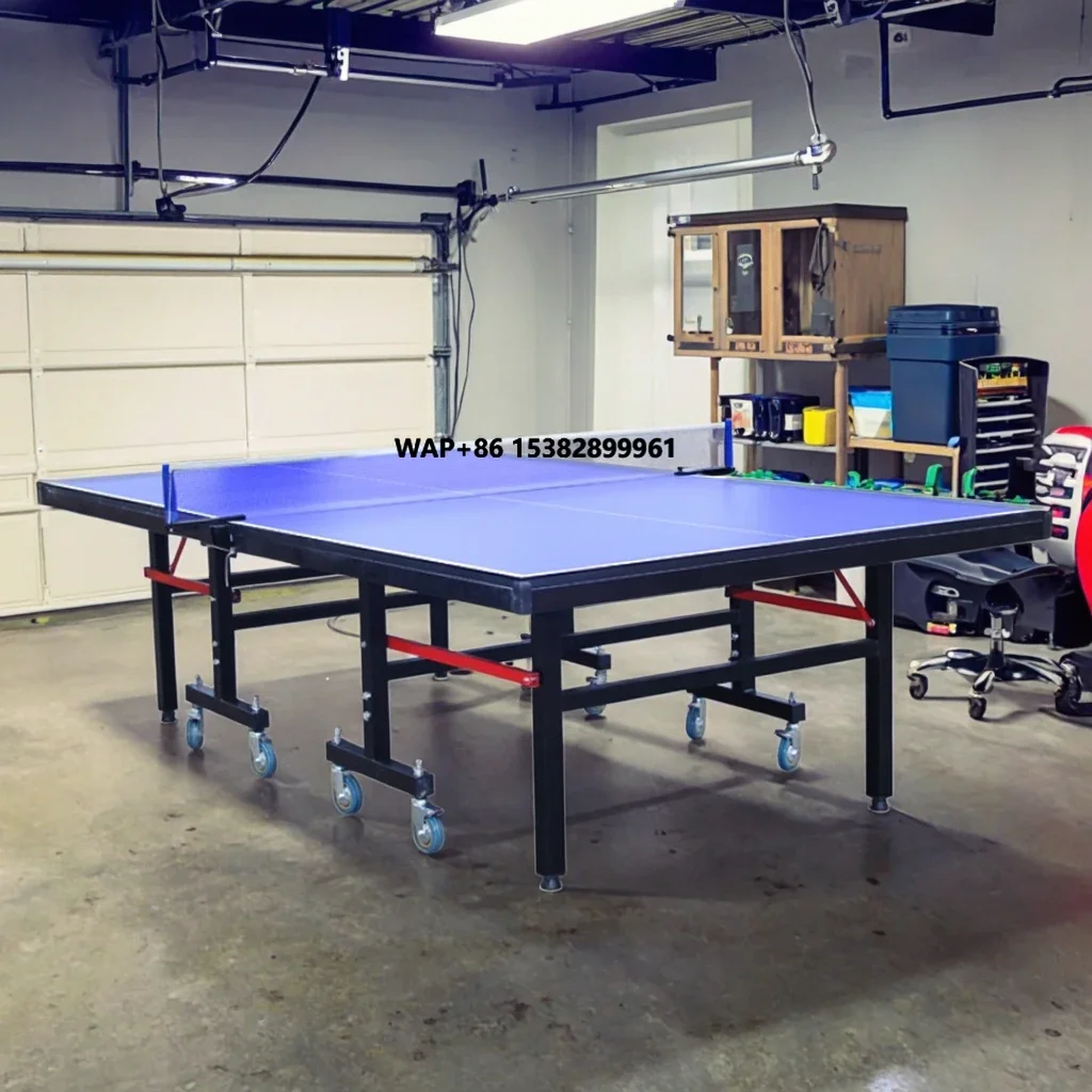 High Elasticity Foldable Indoor Table Tennis Table Accurate to National Standard Specifications