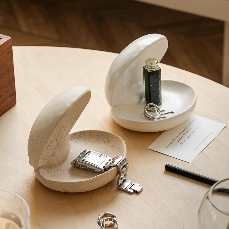 Keramik-Schmuckständer für Halsketten und Ohrringe, Aufbewahrungsbox für Desktop-Ringe, Schmuck-Organizer und Präsentationsständer