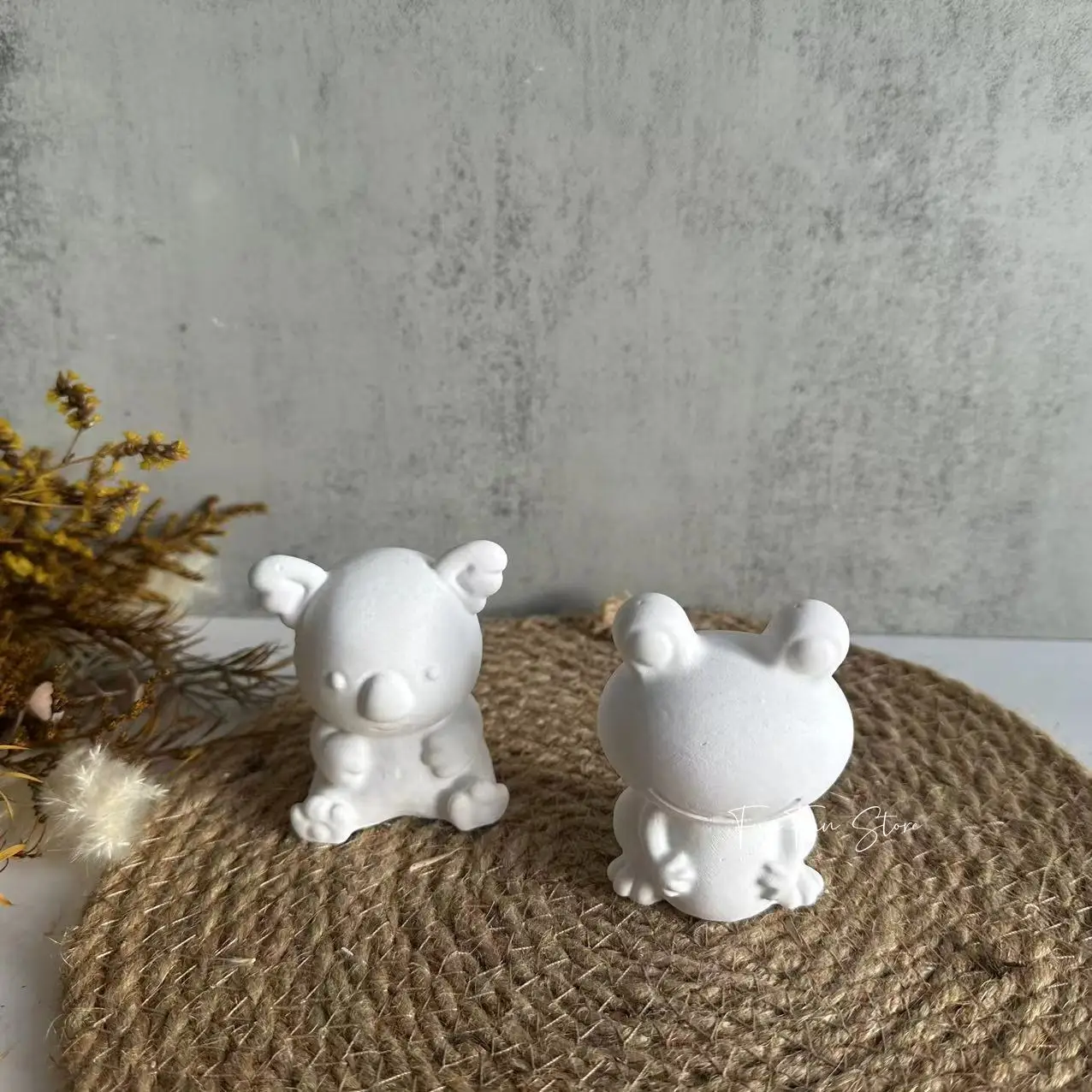 DIY Cute Cartoon Frog Koala Scented Candle Silicone Mold Handmade Plaster Drops Glue Animal Candle Diffuser Stone Making Tool