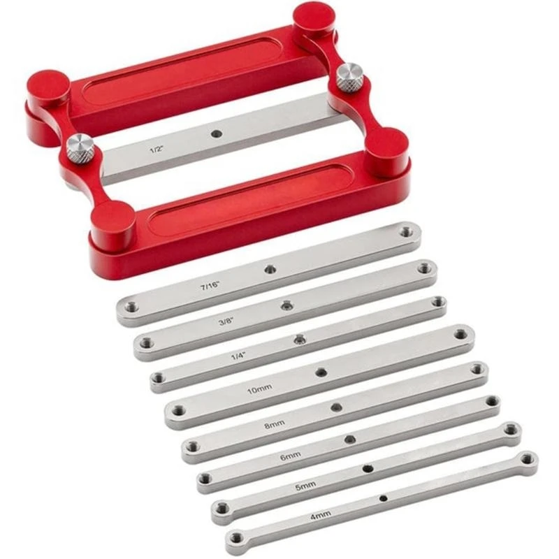 Multifunctional Premium Center Gauge Woodworking Tool Stainless Steel Locator With Comprehensive Inch And Metric Sets
