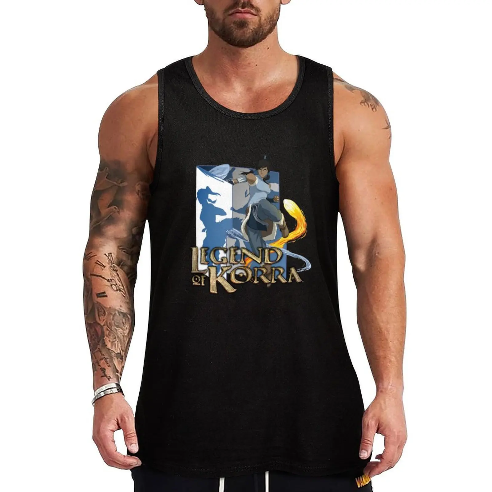 

legend of korra Tank Top tops t-shirts for Men's gym sleeveless jackets sports clothes for men