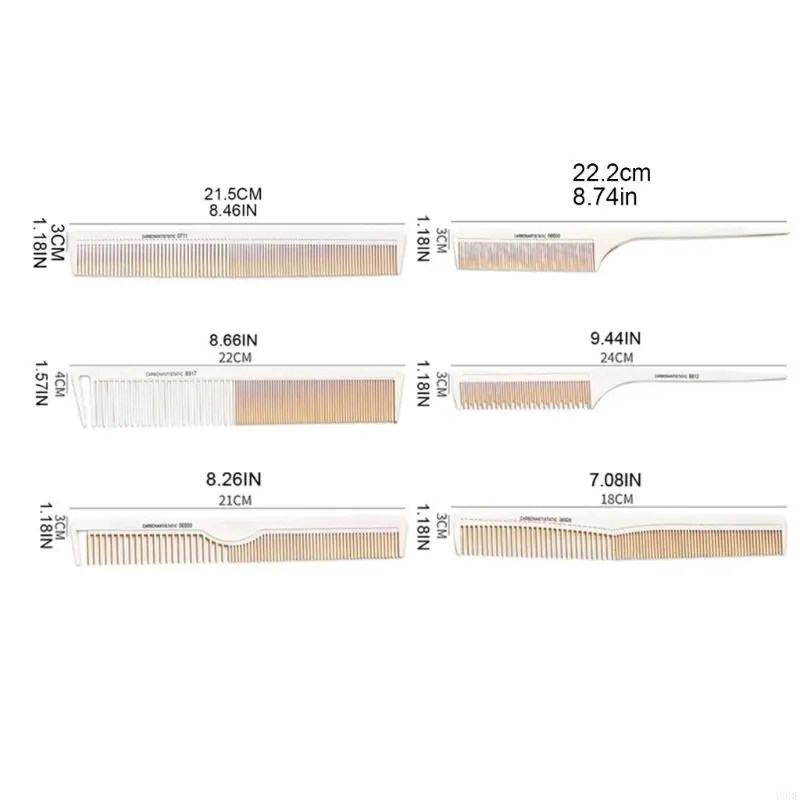 U0DE – peigne professionnel pour teinture cheveux, tissage unidirectionnel, mise en évidence, coupe en aluminium, peignes