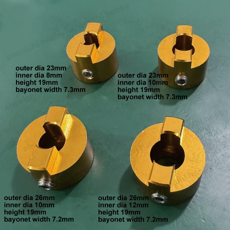 2 STUKS Gat Dia 8mm/10mm/12mm Peddel Vork voor 130mm 150mm 3-Bladed Propeller Drive Hond As Kruk RC Boot Model DIY Onderdelen