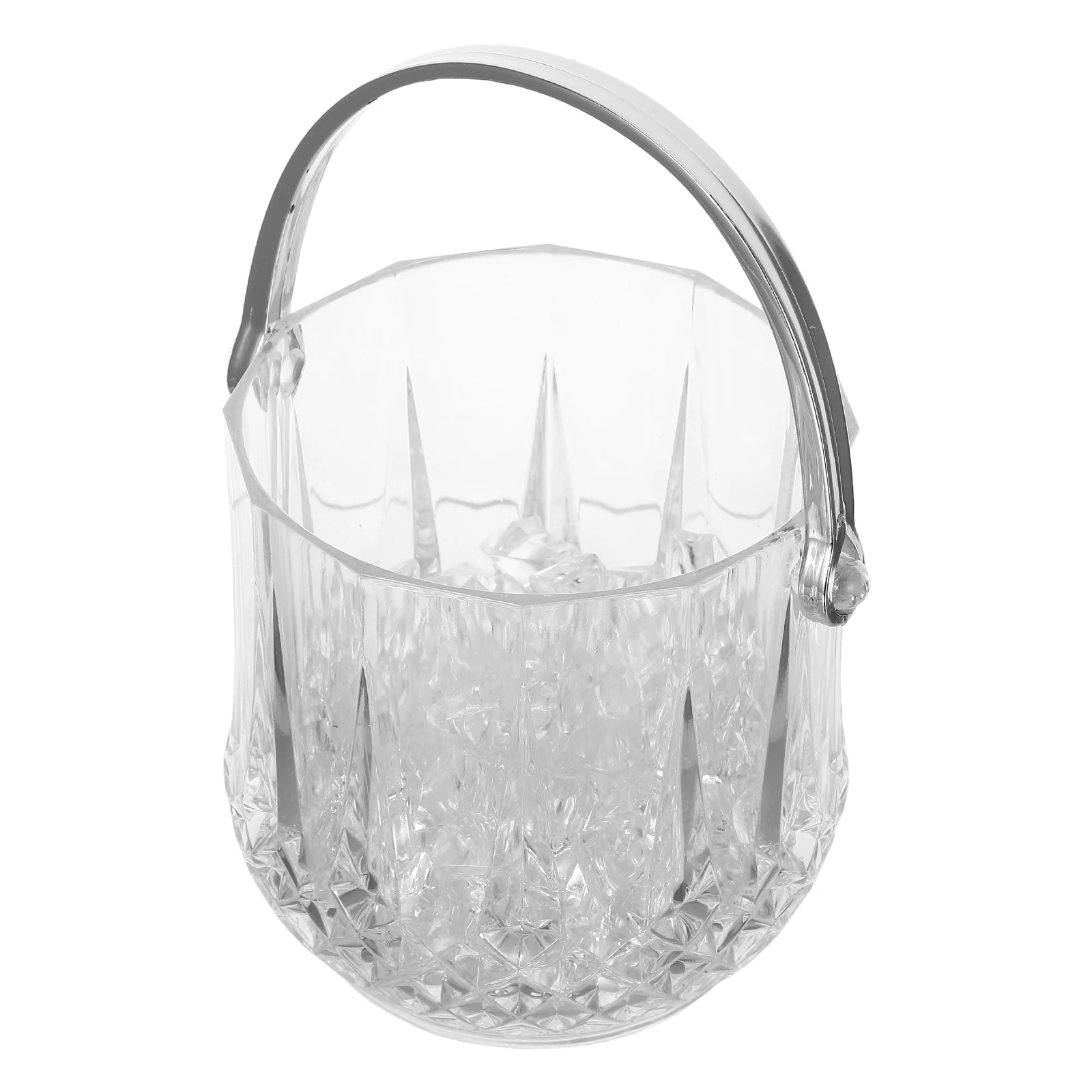 

Portable Ice Bucket Beer Container Bars Iced Transparent Acrylic Decorative Cubes Small Capacity Lightweight Kitchen Bar