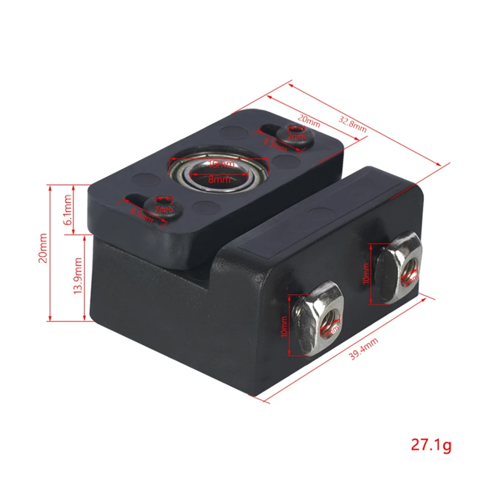 Torlipy 3D Printer Z-Axis Lead Screw Fixed Block Z-Rod Top Mount Holder For Ender 3 V2/3 Pro CR10 CR10S With Allen Wrench Kit