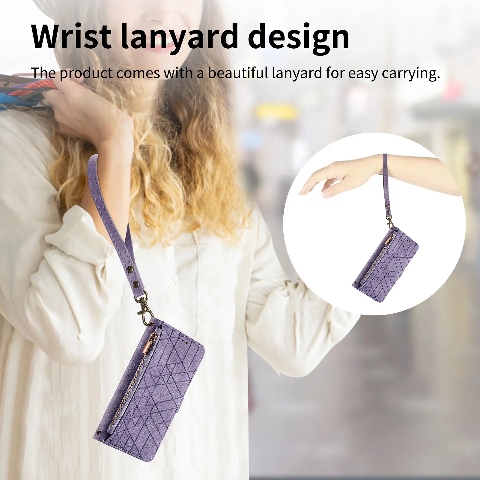 Zipper Cards Solt Wallet Leather Case For XiaoMi RedMi Note 13 Pro Plus 12 11S 10 10S 12T 13T Ultra Strap Bag Pocket Purse Cover