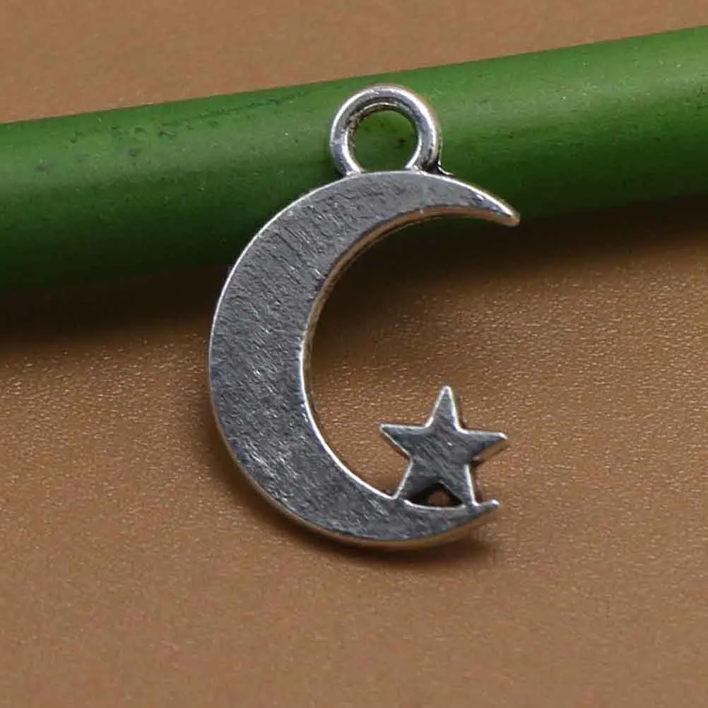 

50 Pcs Alloy Pendant Accessories Charms for Necklace Connector Jewelry Making Earring Silver Vintage Uv Resin