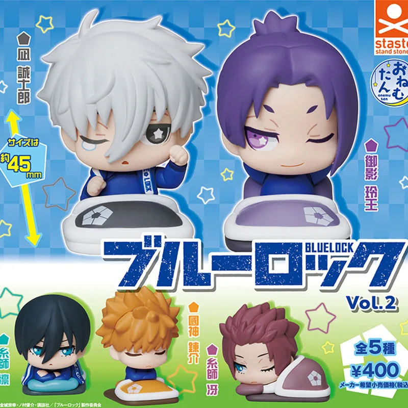 Anime BLUE LOCK Nagi Seishiro Mikage Reo Rin Itoshi Kunigami Rensuke Cosplay Ornament Mini Figurine Figures Model Xmas Halloween