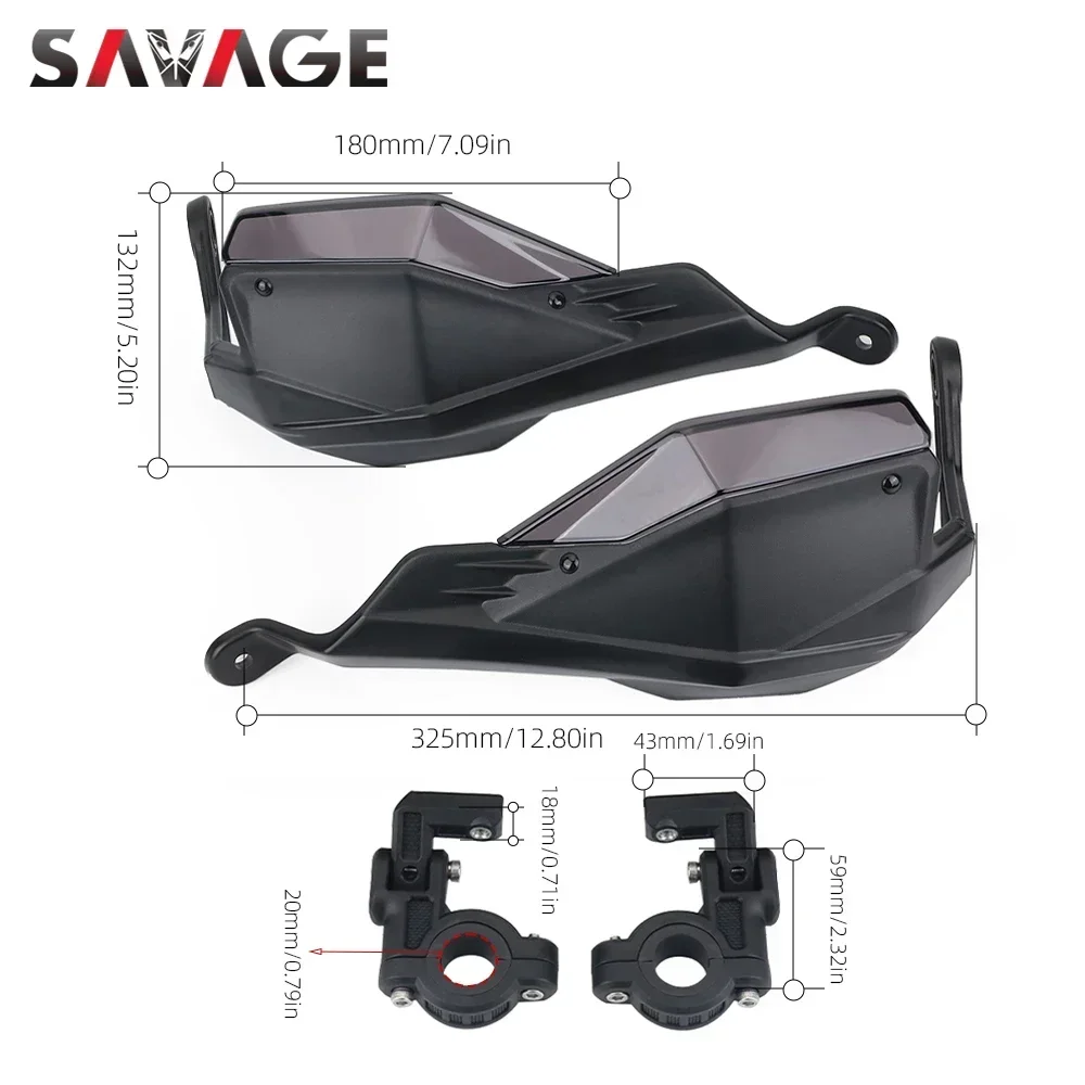 Handlebar Handguard For KOVE 800X Pro Super Adventure Fit Colove KY 800 X Motorcycle Heighten Hand Shield Lever Guard Windshield