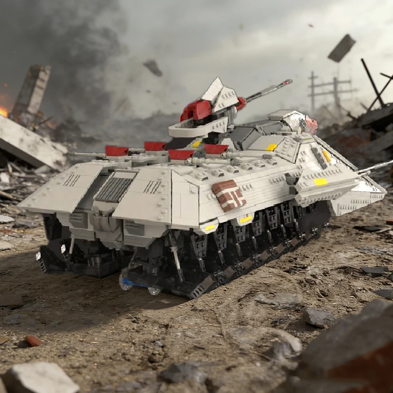 4697 PCS 스타 배틀 포병 수송 MOC 맞춤형 모듈식 빌딩 블록 교육용 어린이 창의력 DIY 축제 장난감 선물