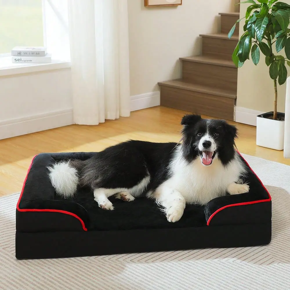 

Dog Supplies Pet Furniture And Beds Dog Bed Orthopedic Dog Bed, Washable Large Dog Bed For Large Dog With Supportive Foam,2Layer