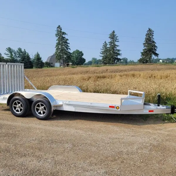 Hot Dip Galvanized Trailer Flat Floor Car Trailer Heavy Duty Car Trailer Fast Delivery